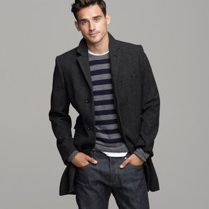 JCrew Mayfair Topcoat Herringbone